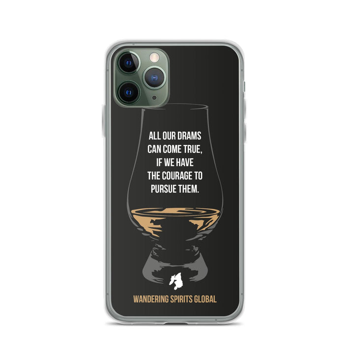 All Our Drams Can Come True iPhone Flexi Case iPhone 11 Pro / Black by Wandering Spirits Global