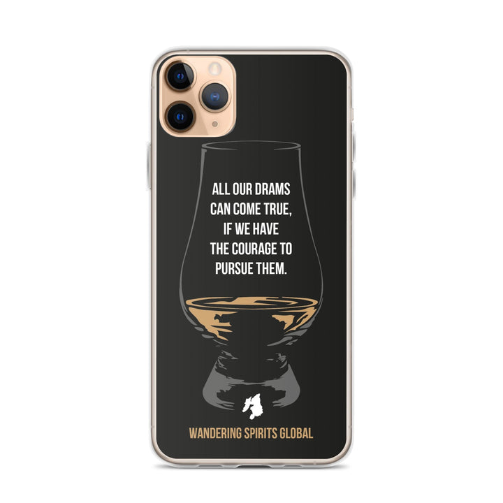 All Our Drams Can Come True iPhone Flexi Case iPhone 11 Pro Max / Black by Wandering Spirits Global