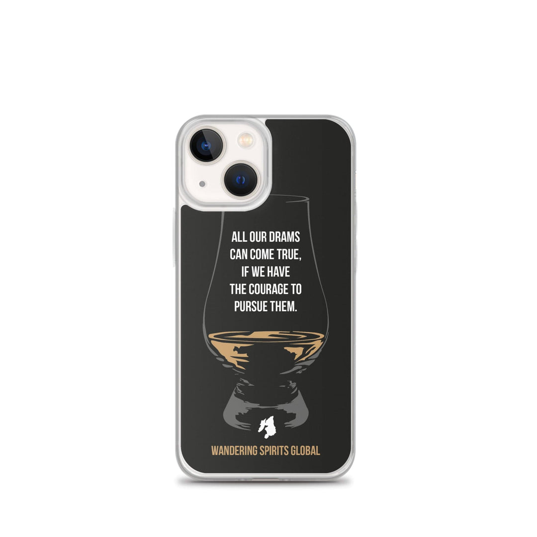 All Our Drams Can Come True iPhone Flexi Case iPhone 13 mini / Black by Wandering Spirits Global