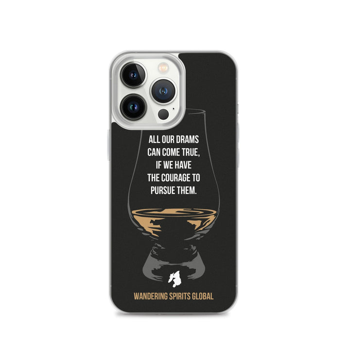 All Our Drams Can Come True iPhone Flexi Case iPhone 13 Pro / Black by Wandering Spirits Global