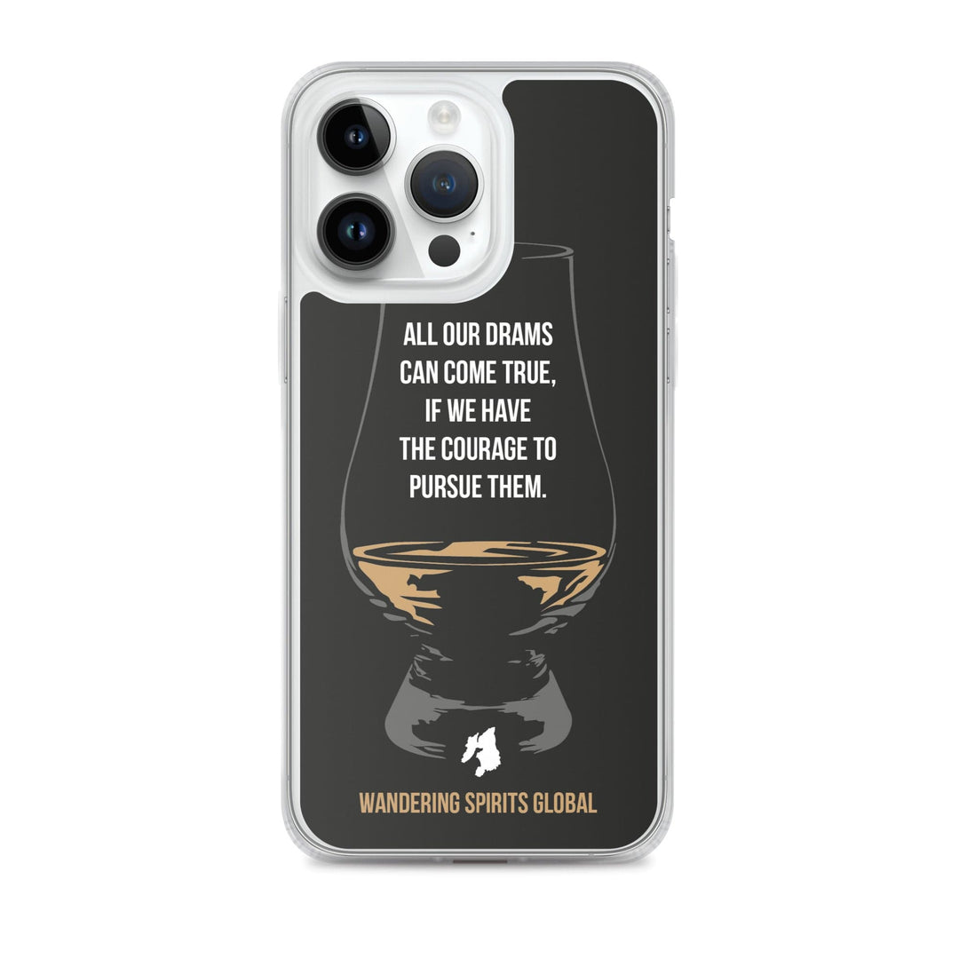 All Our Drams Can Come True iPhone Flexi Case iPhone 14 Pro Max / Black by Wandering Spirits Global