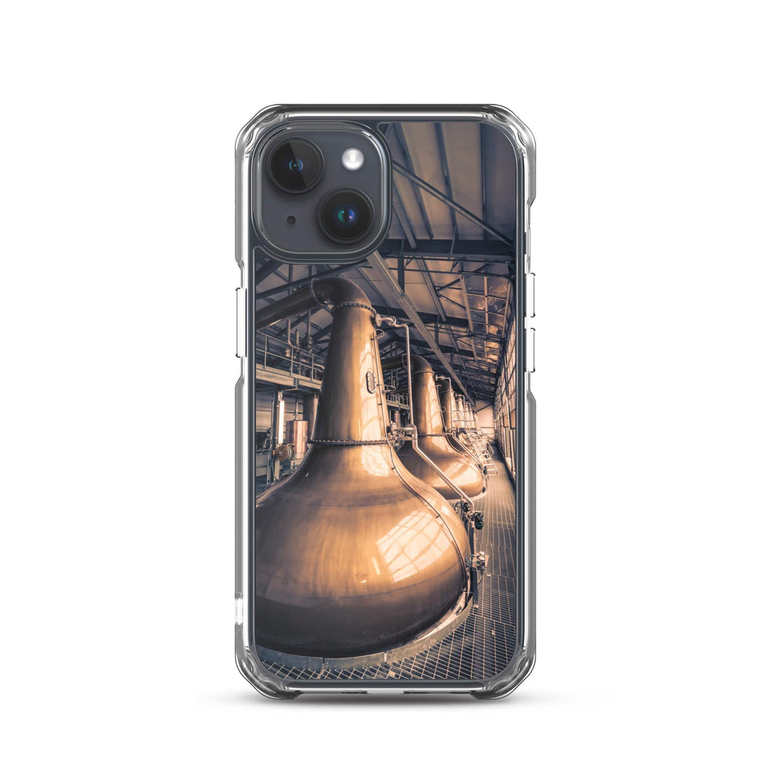 Glen Ord Distillery Stills Clear Case for iPhone® iPhone 15 by Wandering Spirits Global