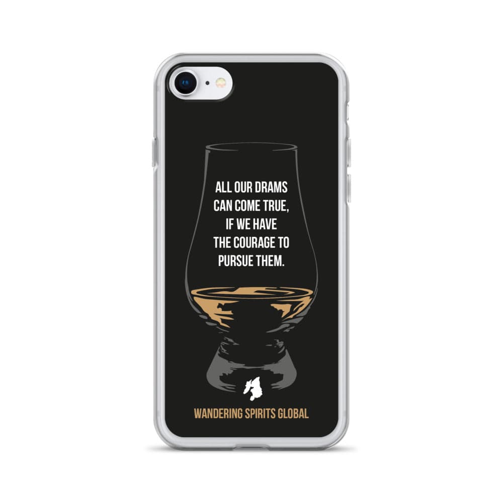 All Our Drams Can Come True iPhone Flexi Case iPhone SE / Black by Wandering Spirits Global