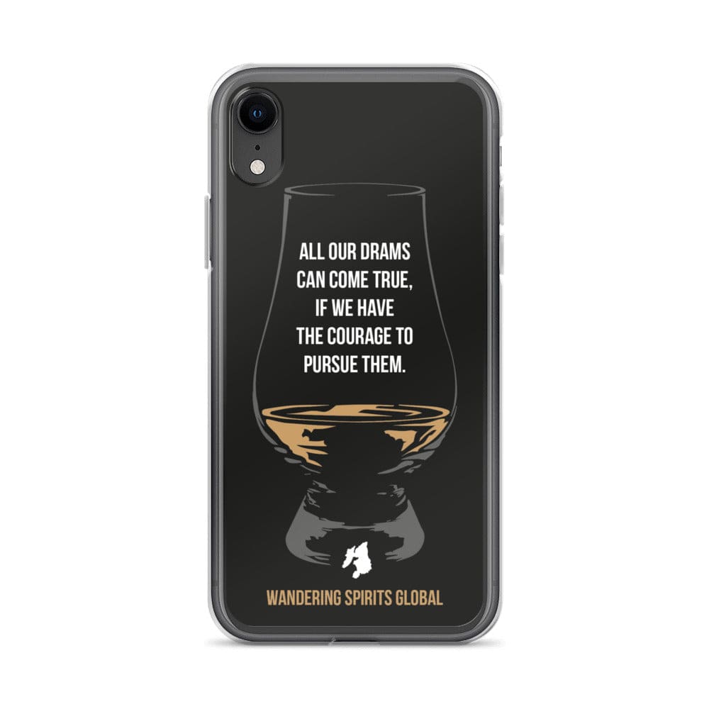 All Our Drams Can Come True iPhone Flexi Case iPhone XR / Black by Wandering Spirits Global