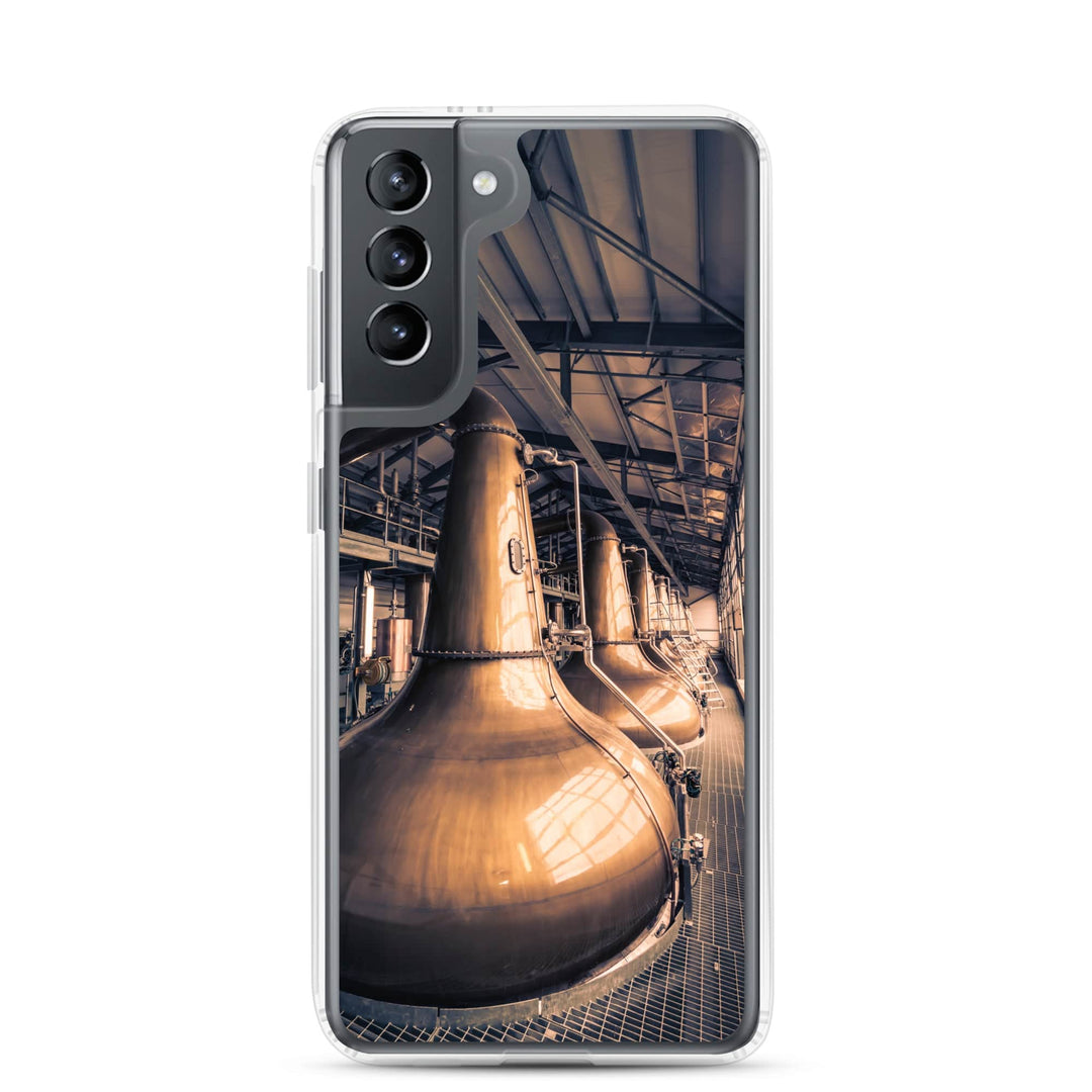 Glen Ord Distillery Stills Clear Case for Samsung® Samsung Galaxy S21 by Wandering Spirits Global