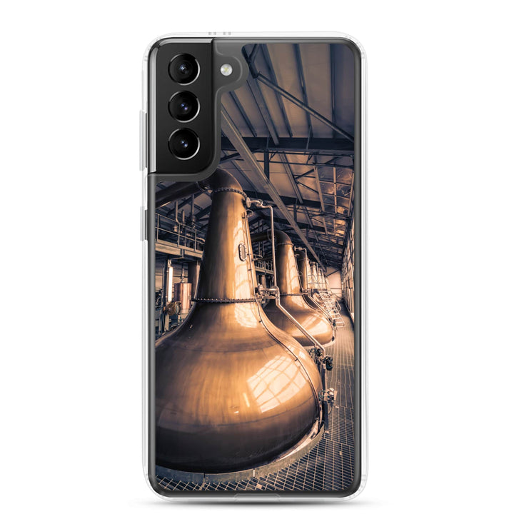 Glen Ord Distillery Stills Clear Case for Samsung® Samsung Galaxy S21 Plus by Wandering Spirits Global