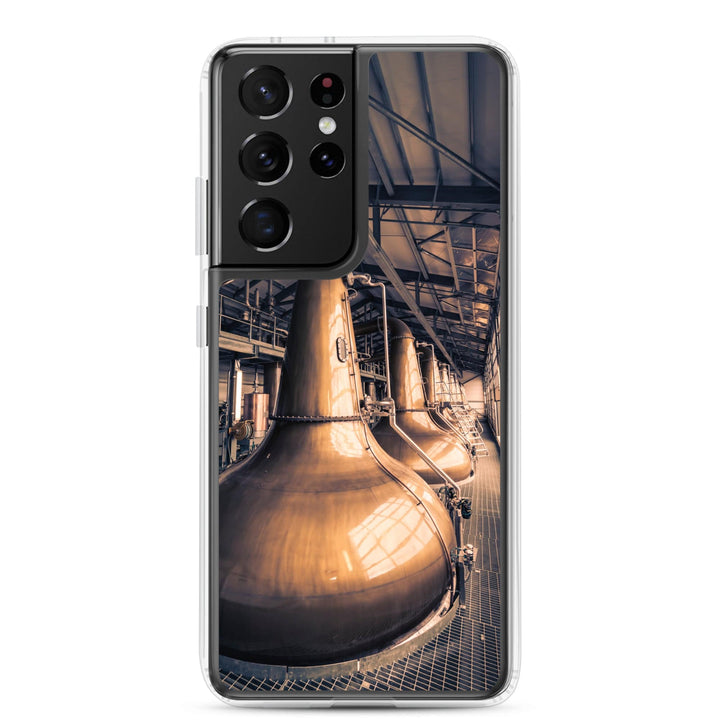 Glen Ord Distillery Stills Clear Case for Samsung® Samsung Galaxy S21 Ultra by Wandering Spirits Global