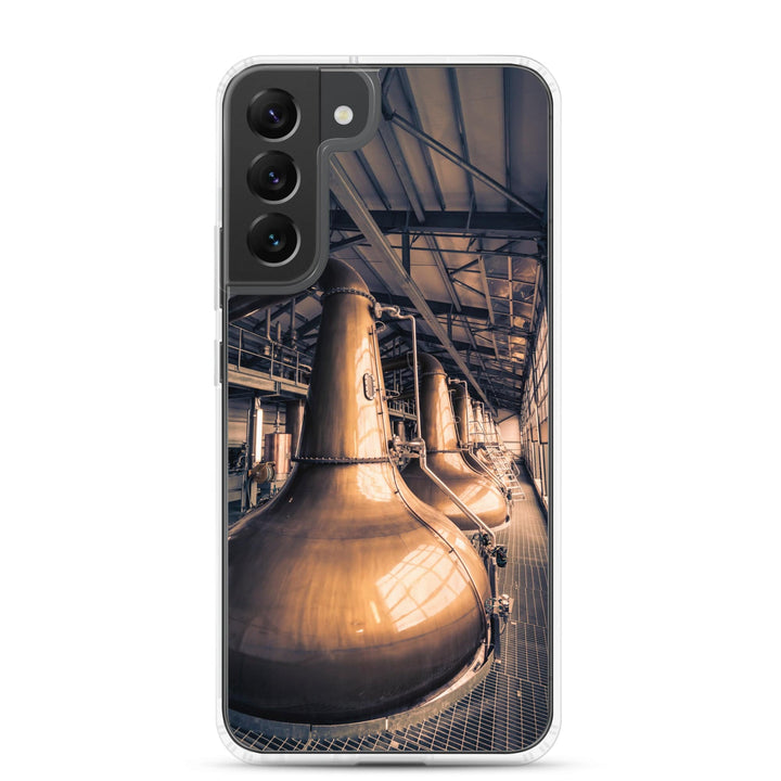 Glen Ord Distillery Stills Clear Case for Samsung® Samsung Galaxy S22 Plus by Wandering Spirits Global