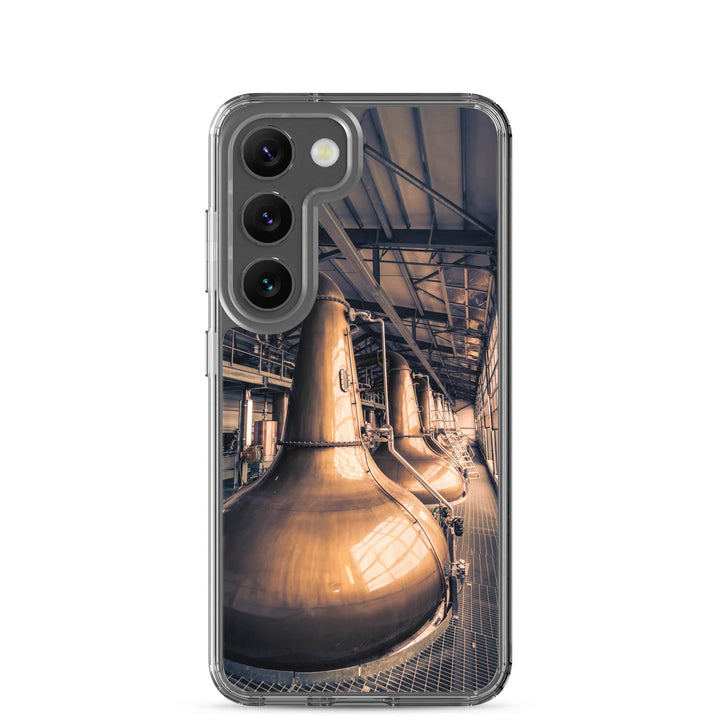 Glen Ord Distillery Stills Clear Case for Samsung® Samsung Galaxy S23 by Wandering Spirits Global