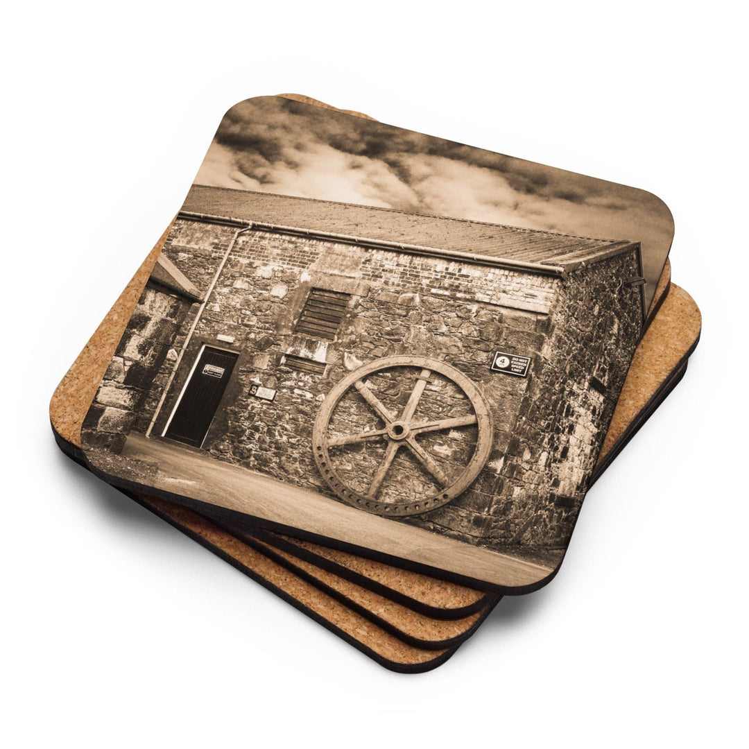 Old Water Wheel Springbank Drink Coaster by Wandering Spirits Global