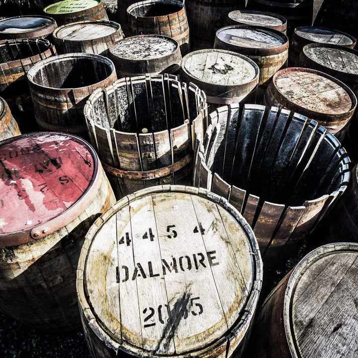 Dalmore Distillery Casks Hahnemühle Photo Rag Print by Wandering Spirits Global
