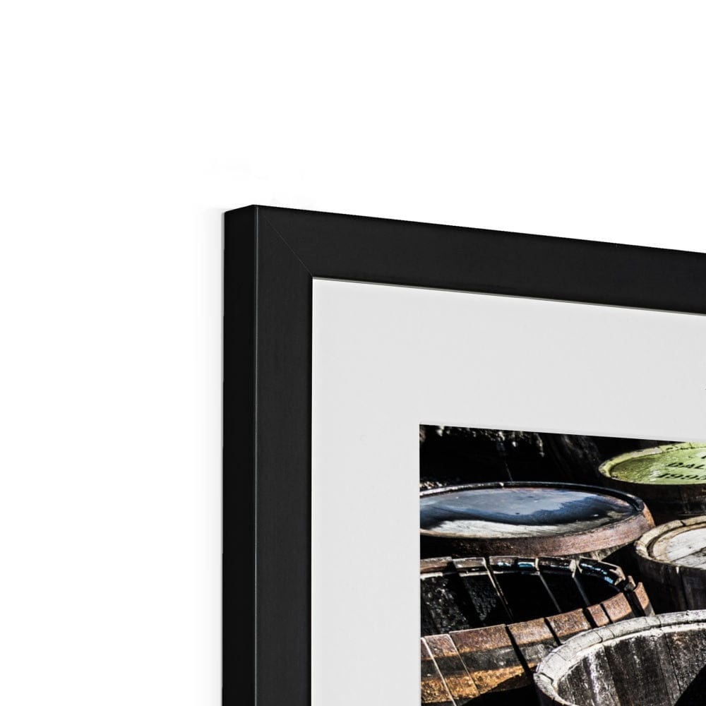 Dalmore Distillery Casks Framed & Mounted Print by Wandering Spirits Global