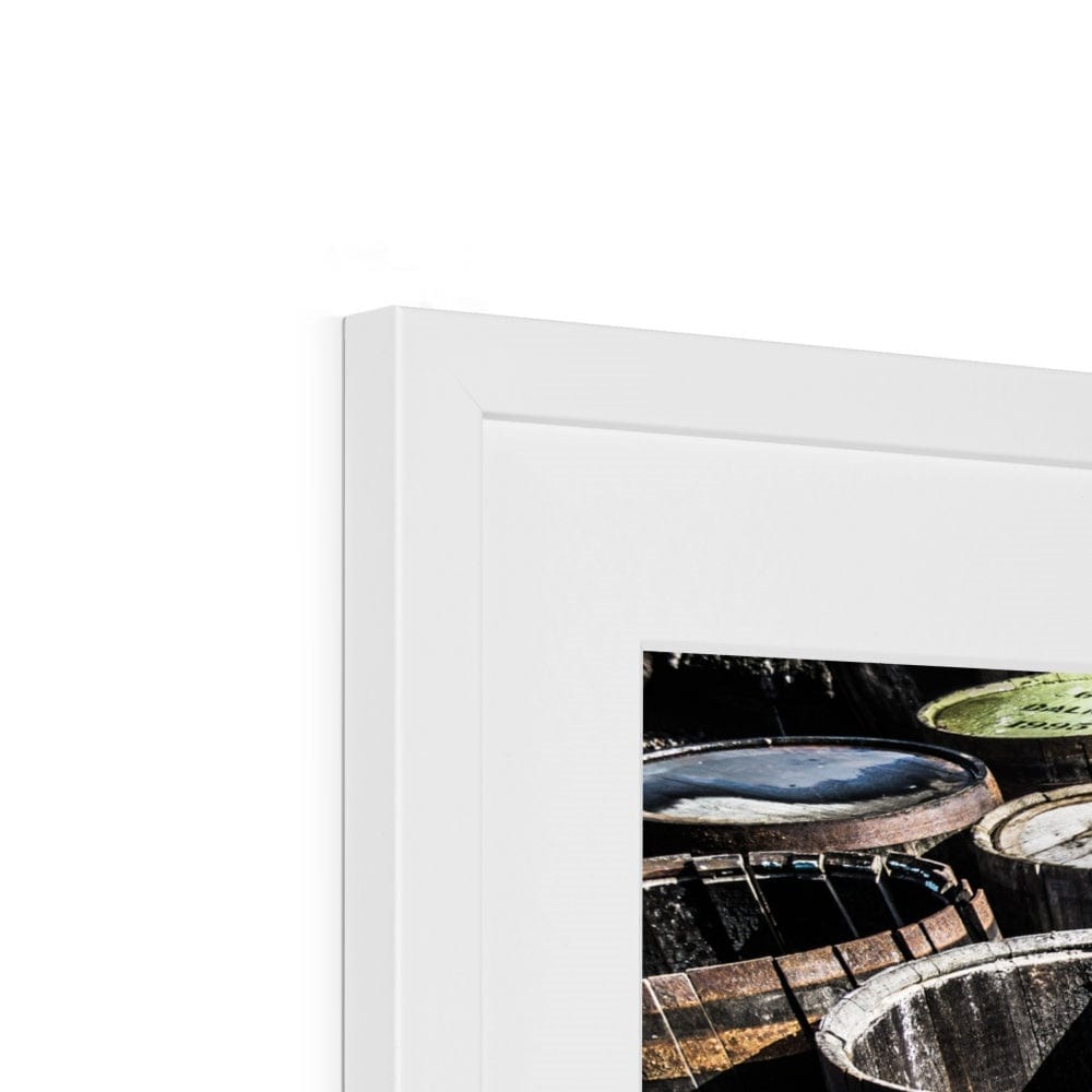 Dalmore Distillery Casks Framed & Mounted Print by Wandering Spirits Global