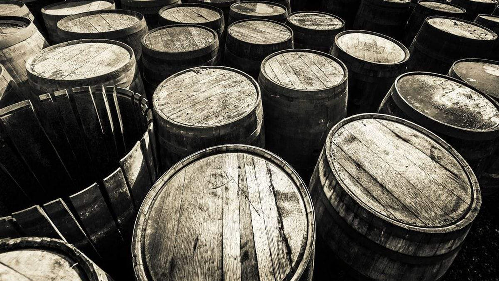 Dalmore Distillery Empty Casks  Hahnemühle Photo Rag Print by Wandering Spirits Global