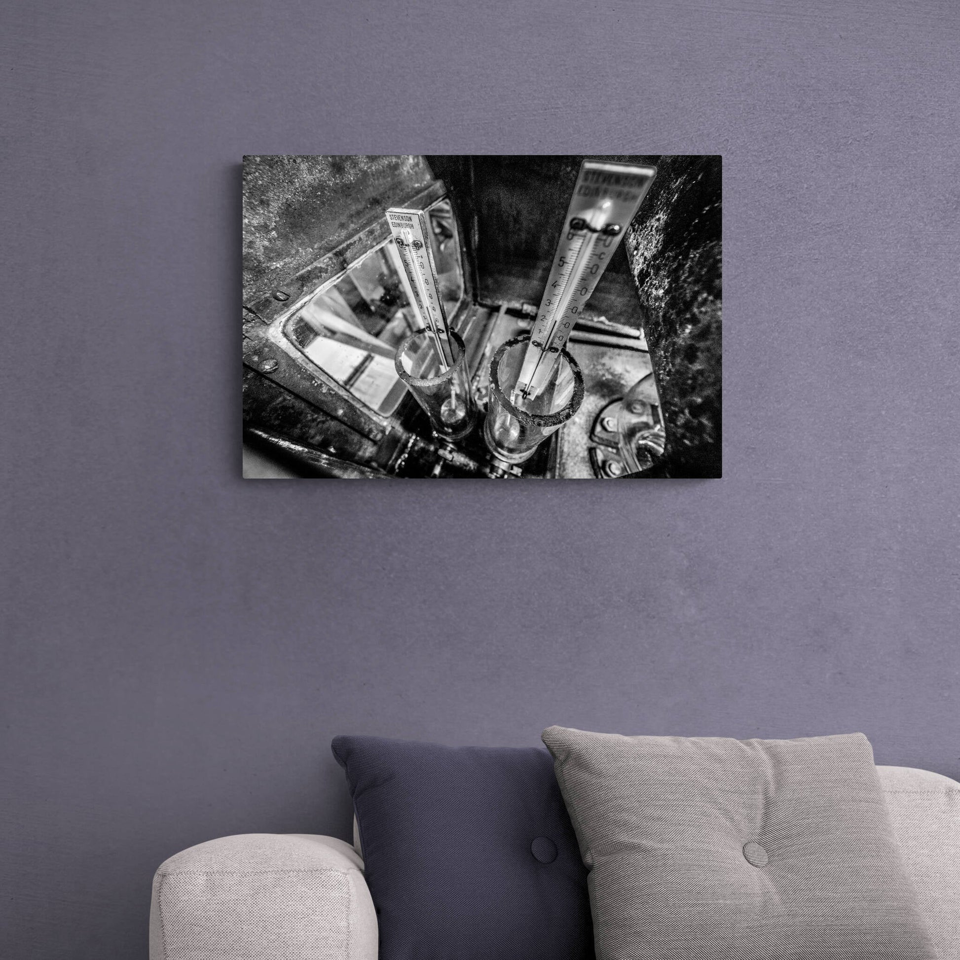 Distilling Thermometers Laphroaig Black and White C-Type Print 24"x16"