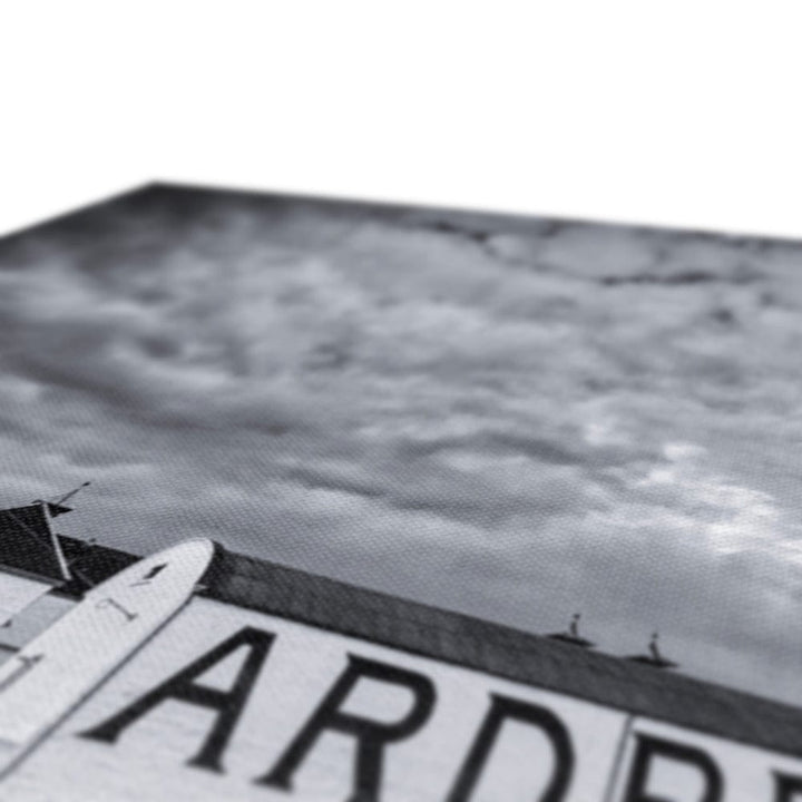 Ardbeg Distillery Black and White Canvas by Wandering Spirits Global