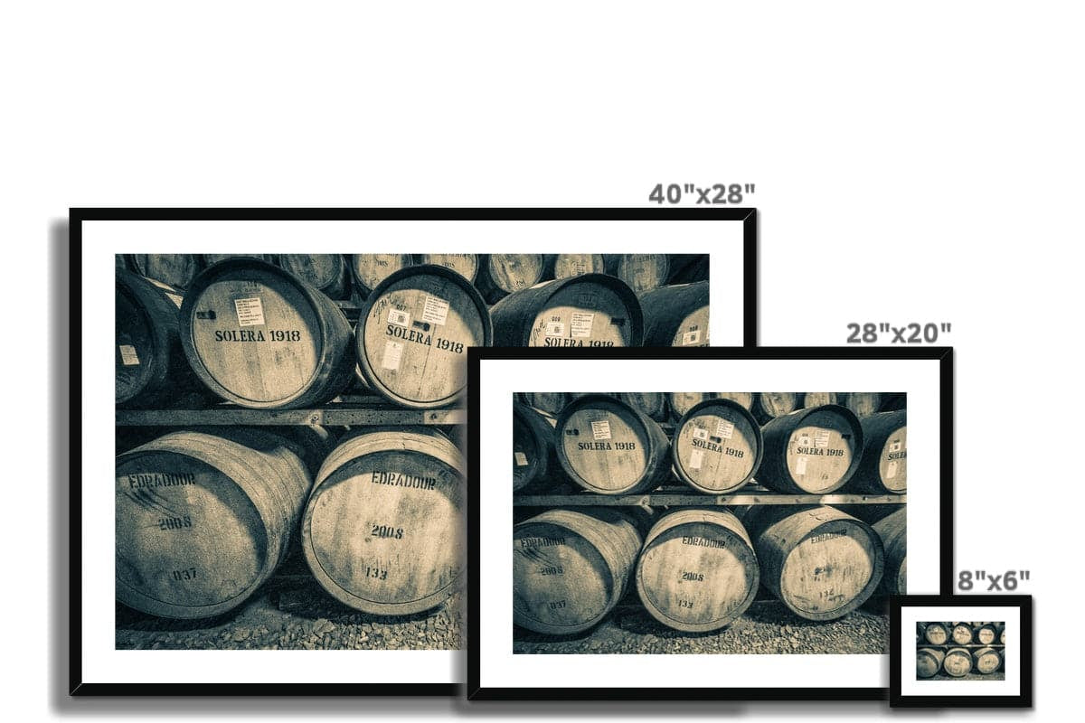Edradour and Ballechin Casks Framed & Mounted Print by Wandering Spirits Global
