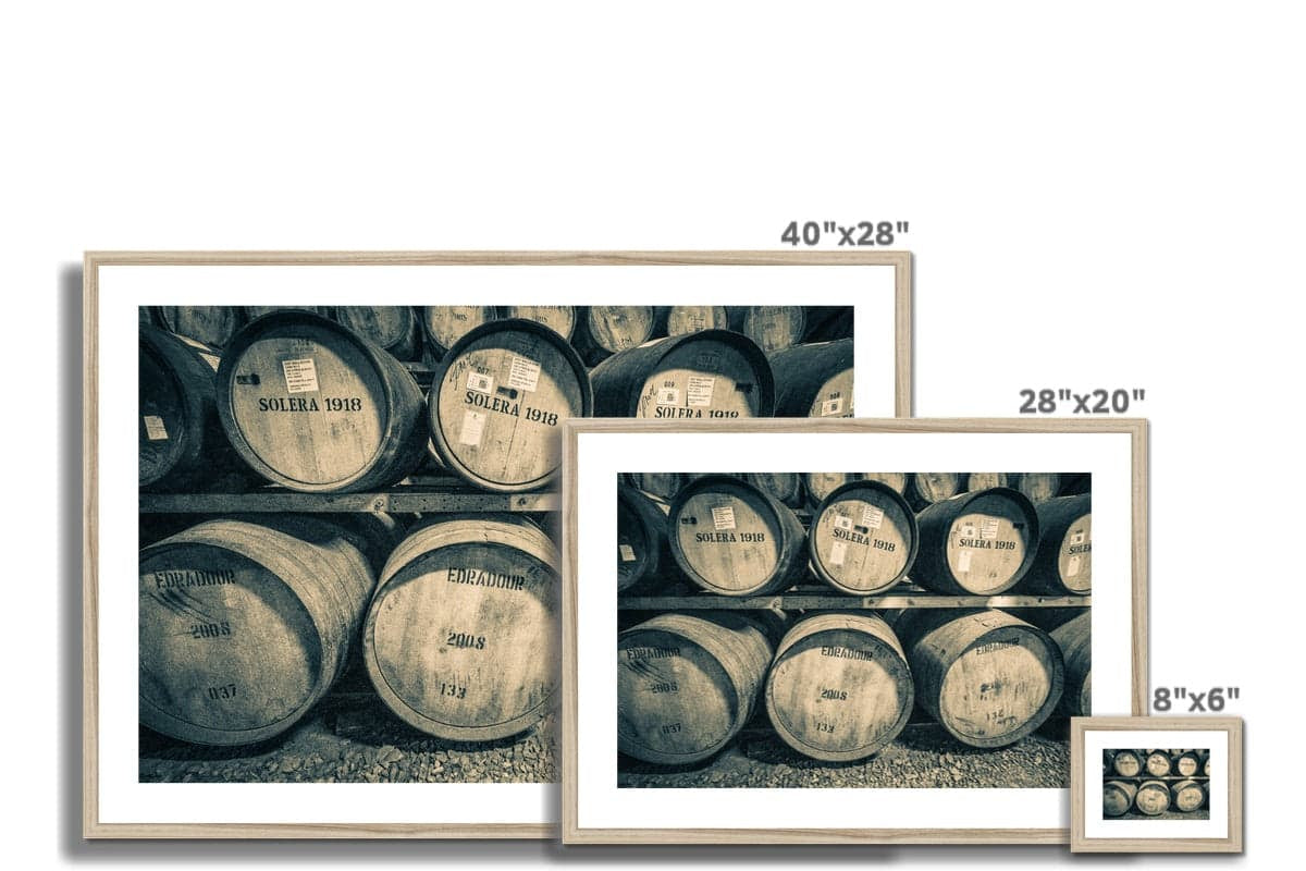 Edradour and Ballechin Casks Framed & Mounted Print by Wandering Spirits Global