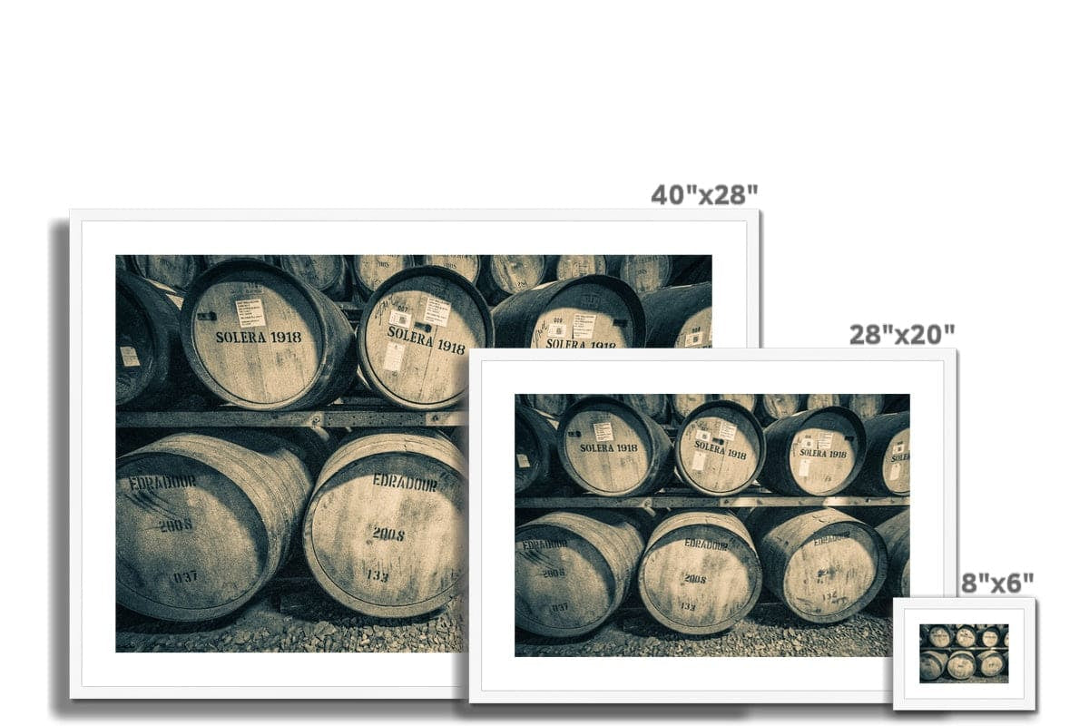 Edradour and Ballechin Casks Framed & Mounted Print by Wandering Spirits Global