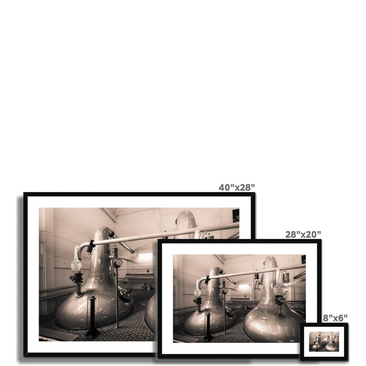 Low Wines 1 and 2 Talisker Golden Toned Framed & Mounted Print by Wandering Spirits Global