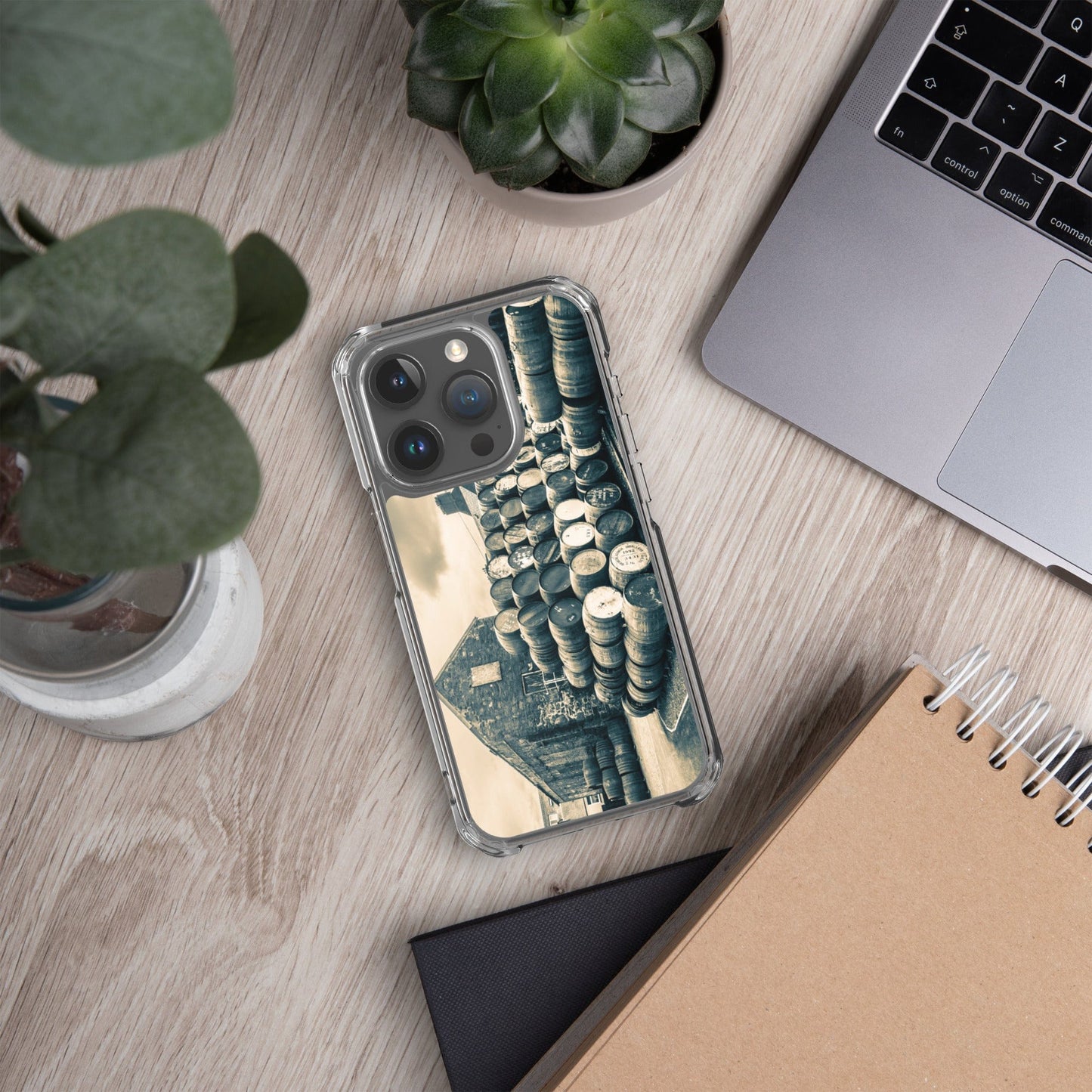 Empty Casks Glengyle Golden Toned iPhone Flexi Case by Wandering Spirits Global