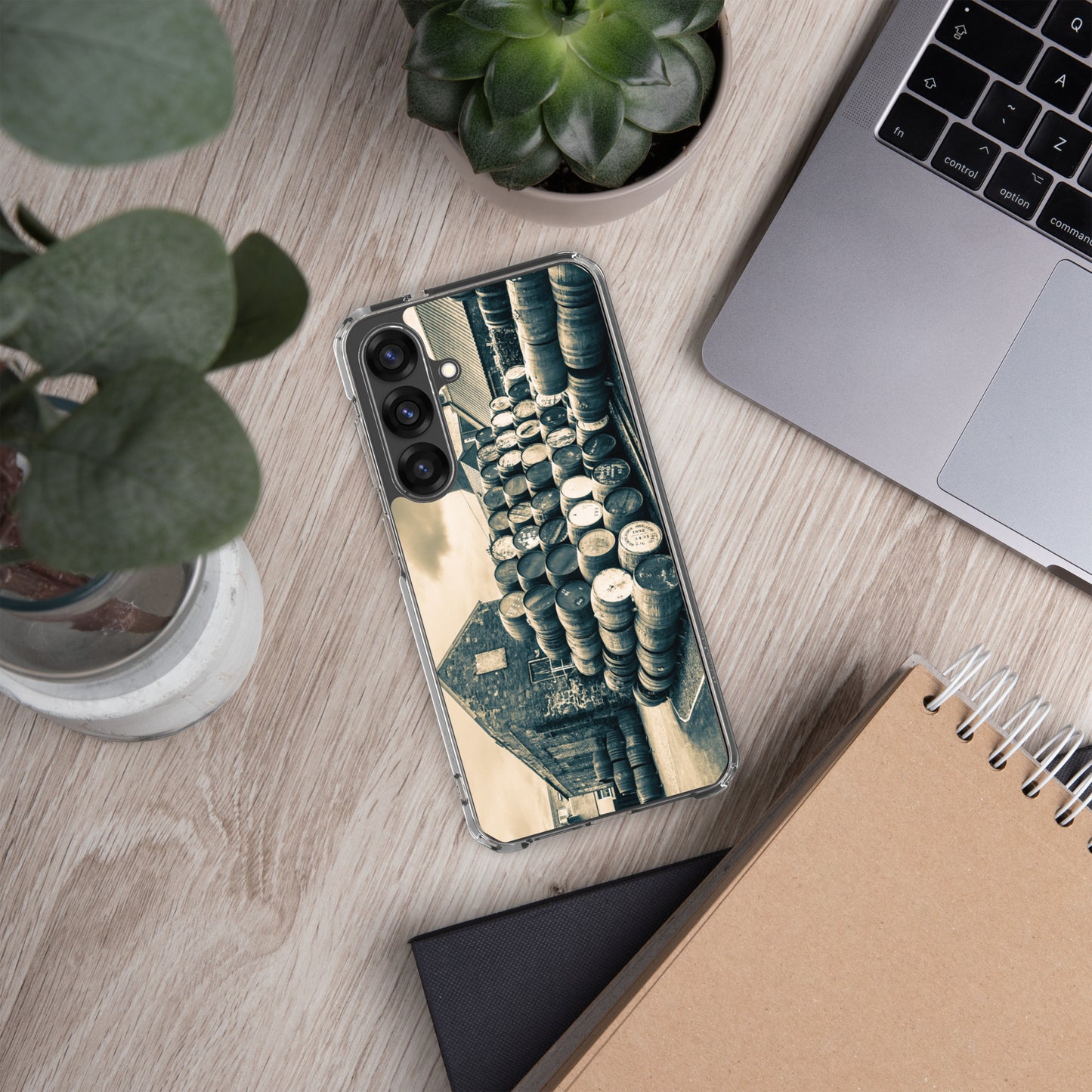 Empty Casks Glengyle Golden Toned Samsung Clear Case Samsung Galaxy S25 Plus