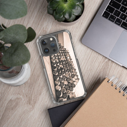 Empty Glengyle Casks Sepia Toned iPhone Flexi Case by Wandering Spirits Global
