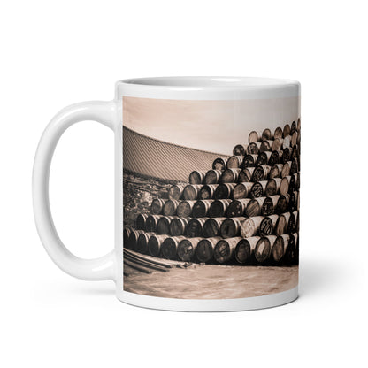 Empty Glengyle Casks Sepia Toned Mugs by Wandering Spirits Global