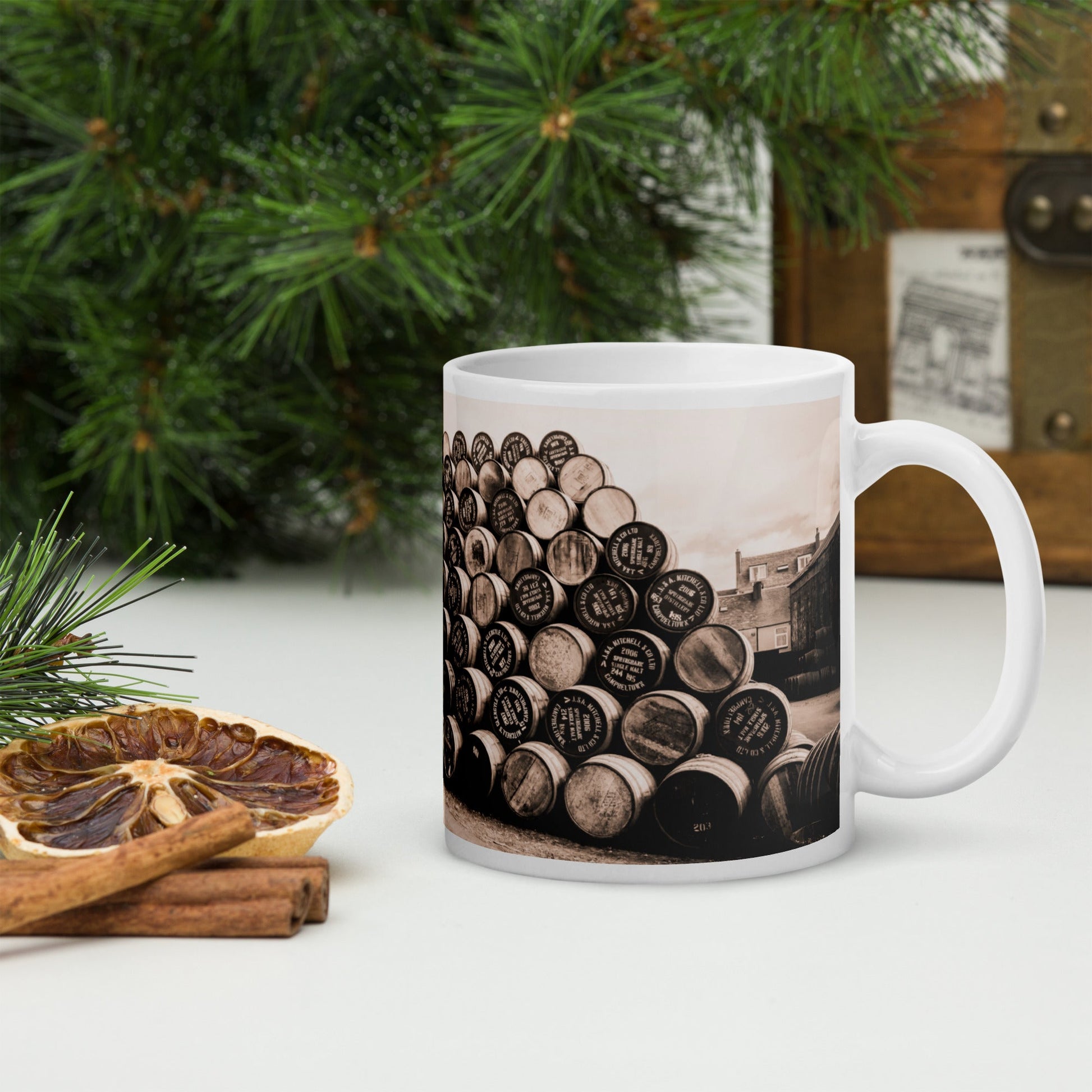 Empty Glengyle Casks Sepia Toned Mugs