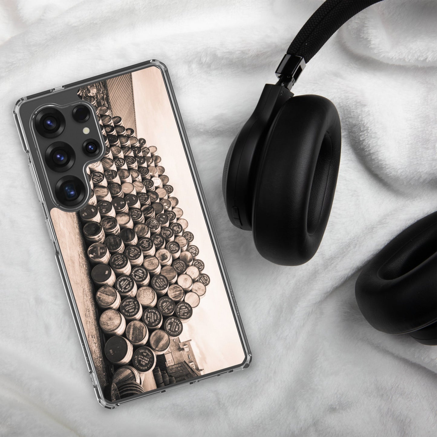 Empty Glengyle Casks Sepia Toned Samsung Clear Case