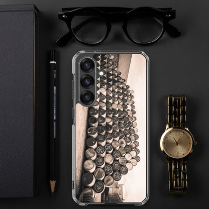 Empty Glengyle Casks Sepia Toned Samsung Clear Case