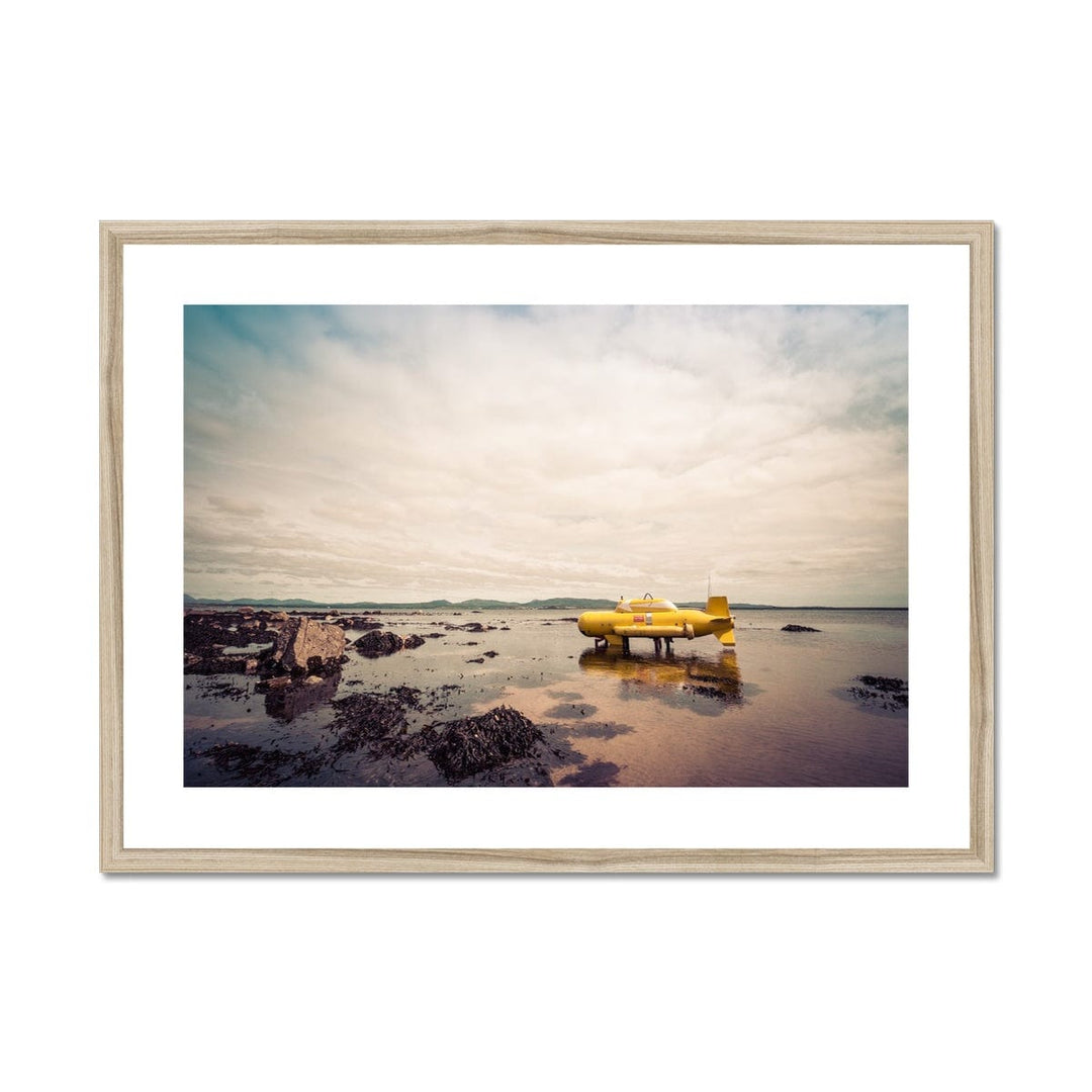 Bruichladdich Yellow Submarine Soft Colour Framed & Mounted Print 28"x20" / Natural Frame by Wandering Spirits Global