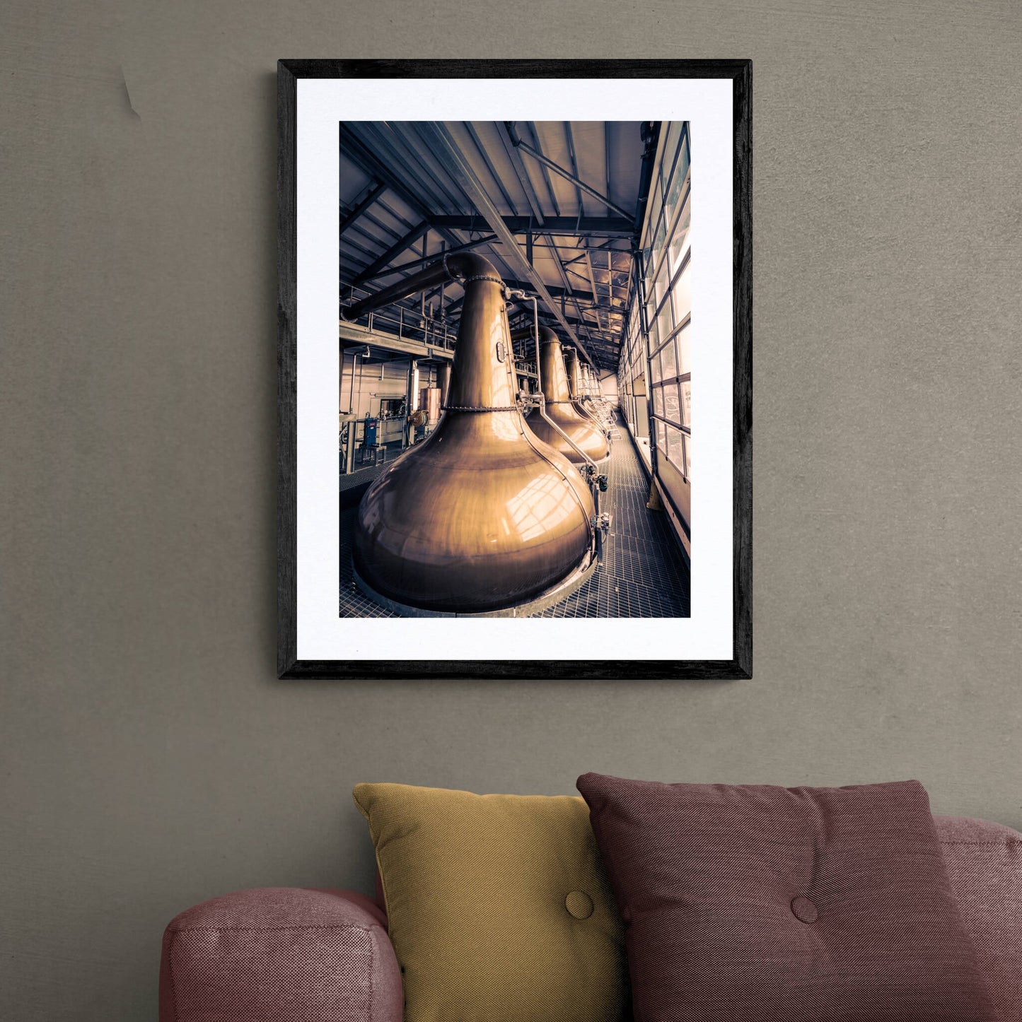 Glen Ord Distillery Stills Framed & Mounted Print A2 Portrait / Black Frame