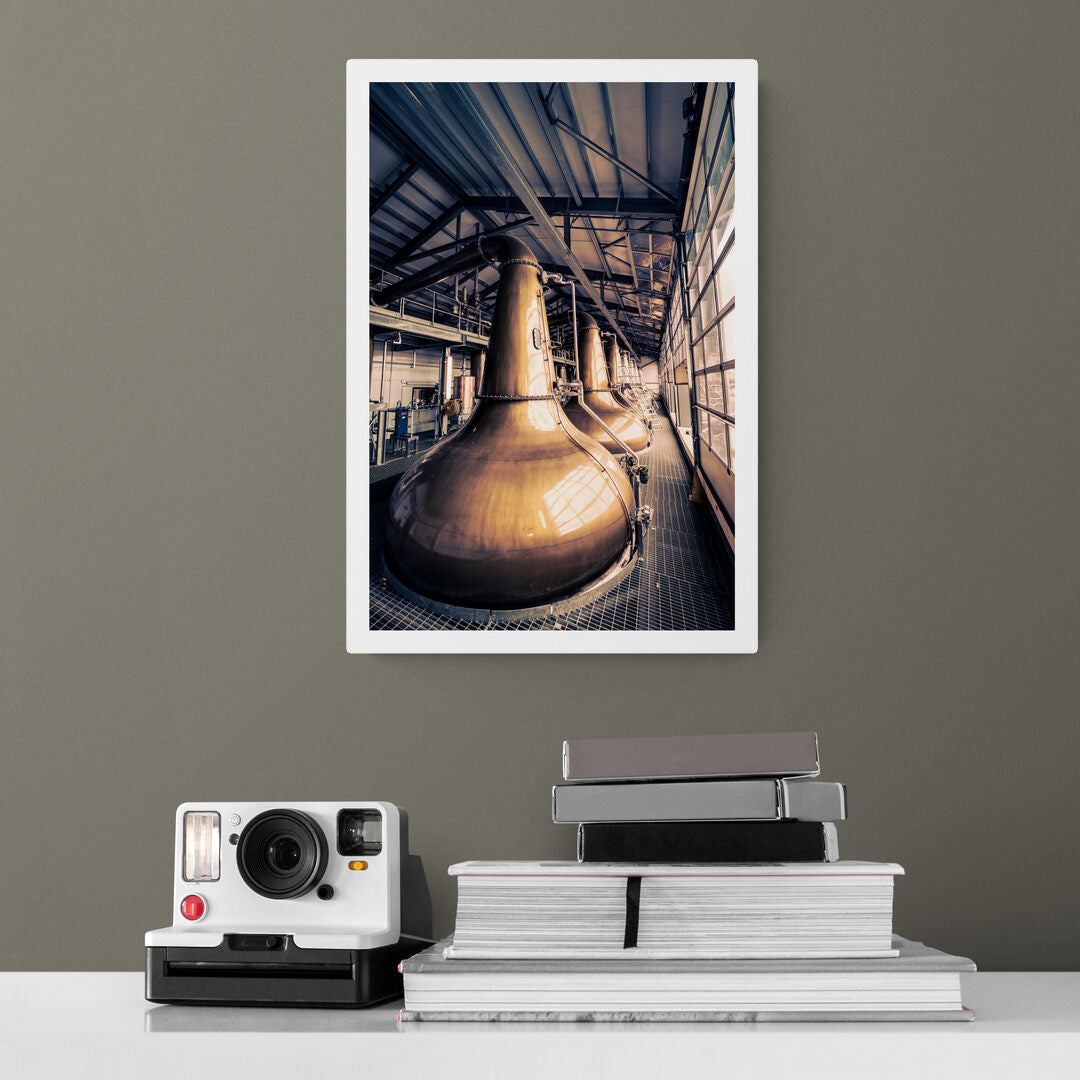 Glen Ord Distillery Stills Hahnemühle Photo Rag Print by Wandering Spirits Global