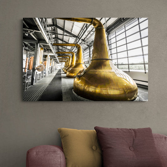 Glen Ord Still House Canvas 36"x24" / White Wrap