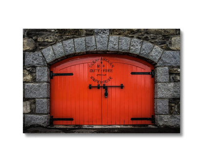 Glenfarclas Distillery Duty Free Warehouse 6 Canvas 24"x16" / White Wrap by Wandering Spirits Global