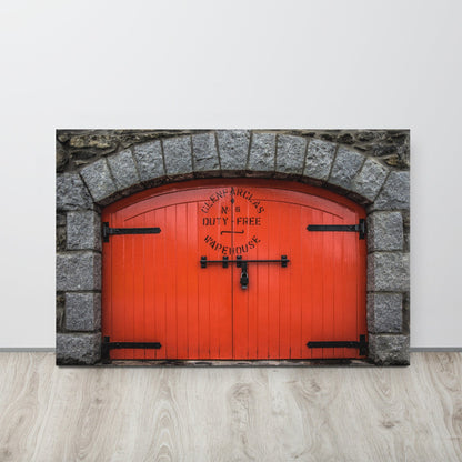 Glenfarclas Distillery Warehouse 6 Premium Canvas 36"x24" / White Wrap by Wandering Spirits Global