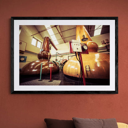 Glenfarclas Stills Framed & Mounted Print 36"x24" / Black Frame
