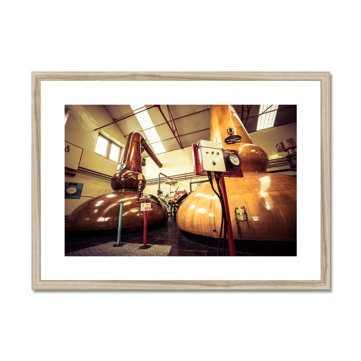 Glenfarclas Stills Framed & Mounted Print A2 Landscape / Natural Frame