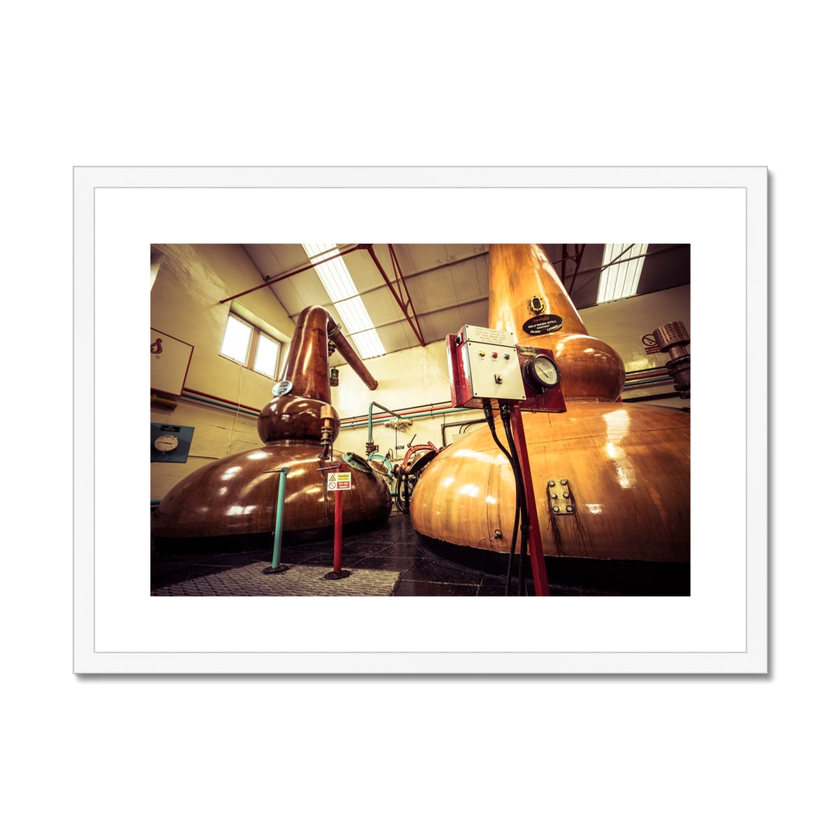 Glenfarclas Stills Framed & Mounted Print A2 Landscape / White Frame