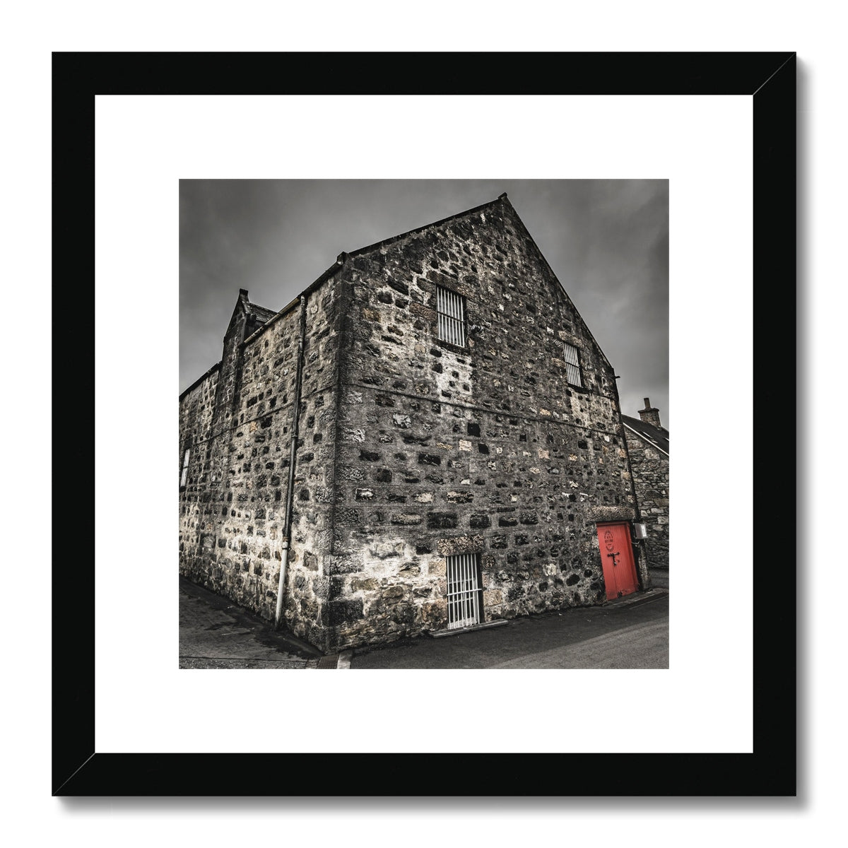 Glenfarclas Warehouse EOD Framed & Mounted Print 12"x12" / Black Frame