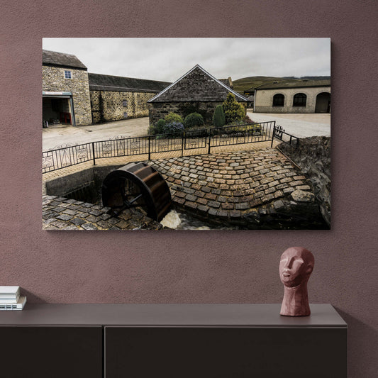 Glenfarclas Waterwheel Canvas 36"x24" / White Wrap
