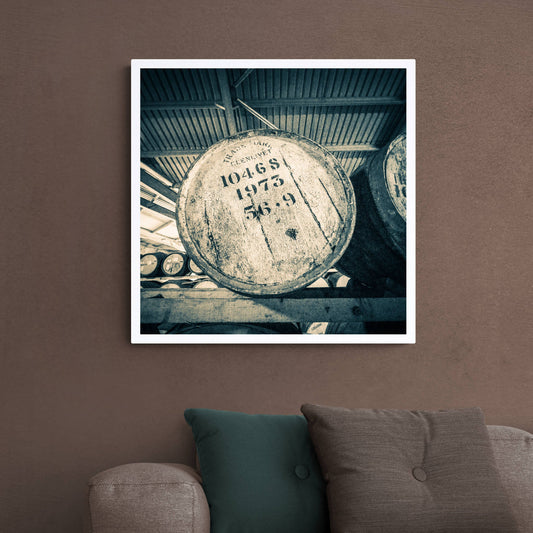 Glenlivet 1973 Cask Golden Toned Hahnemühle Photo Rag Print 24"x24"