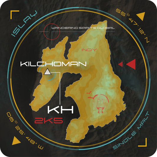 Kilchoman Islay Map Coaster
