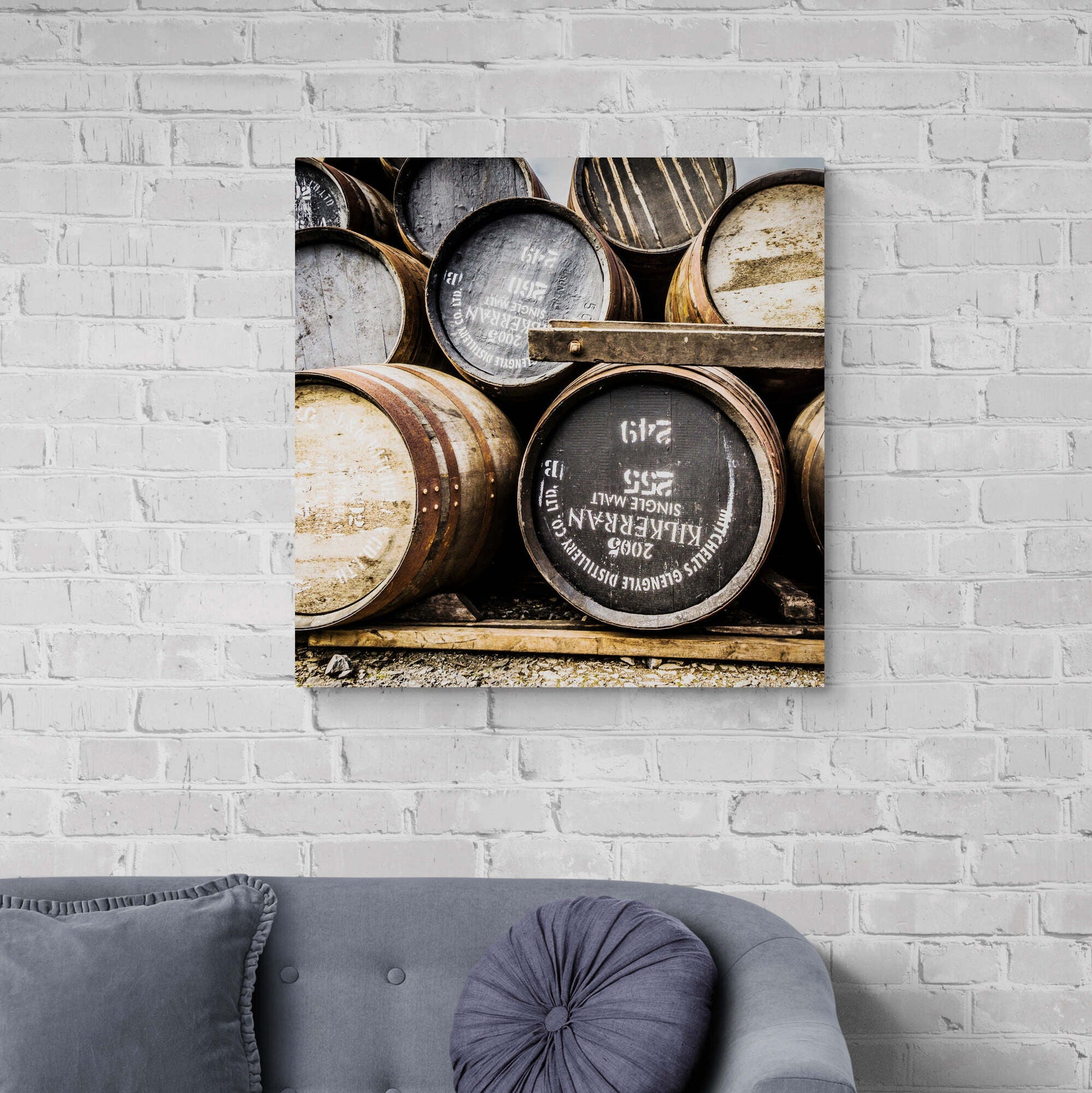 Kilkerran Casks Colour Canvas 28"x28" / White Wrap