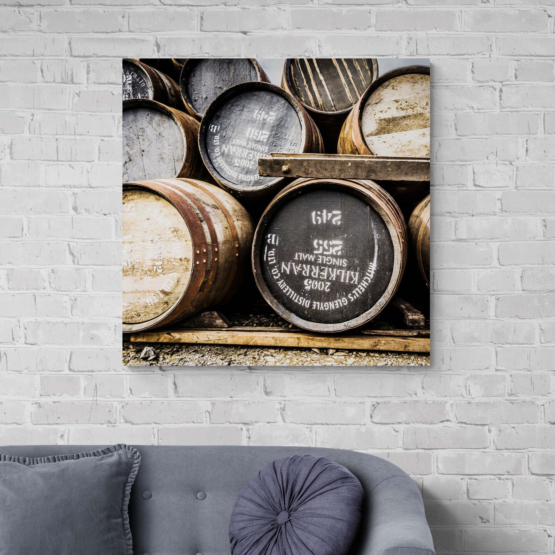 Kilkerran Casks Colour Canvas 32"x32" / White Wrap
