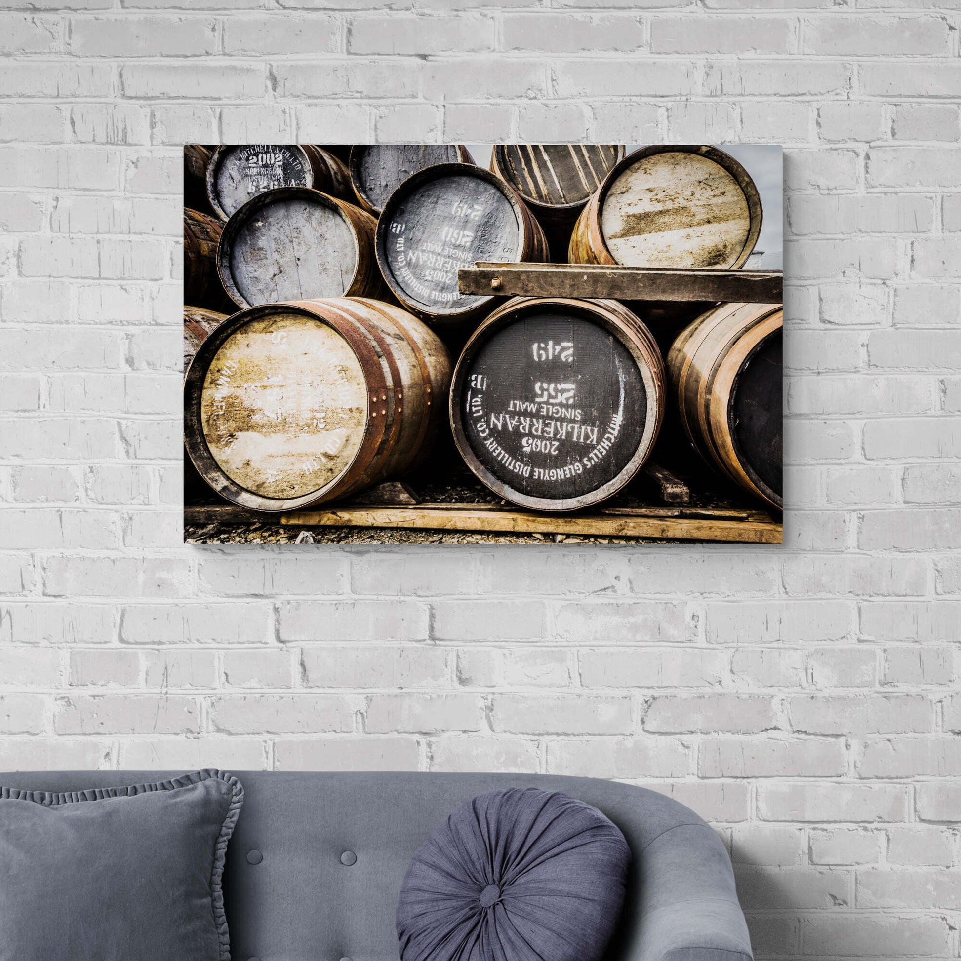 Kilkerran Casks Colour Canvas 36"x24" / White Wrap