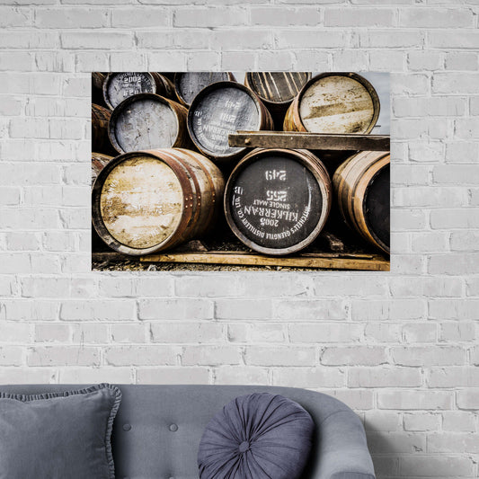 Kilkerran Casks Colour Photographic Print 36"x24"