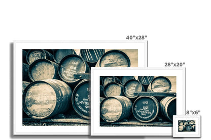 Kilkerran Casks Framed & Mounted Print by Wandering Spirits Global