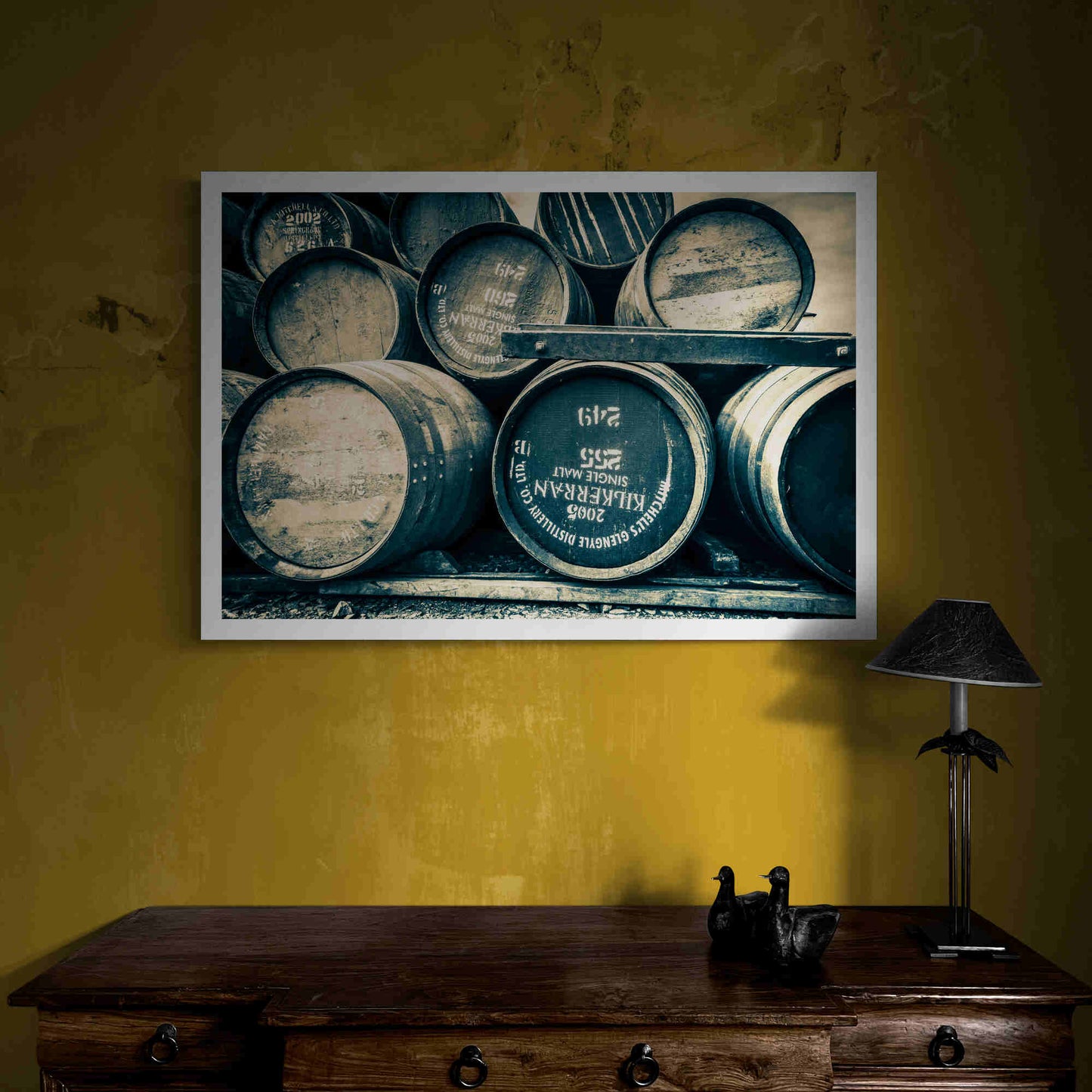 Kilkerran Casks Hahnemühle Photo Rag Print by Wandering Spirits Global